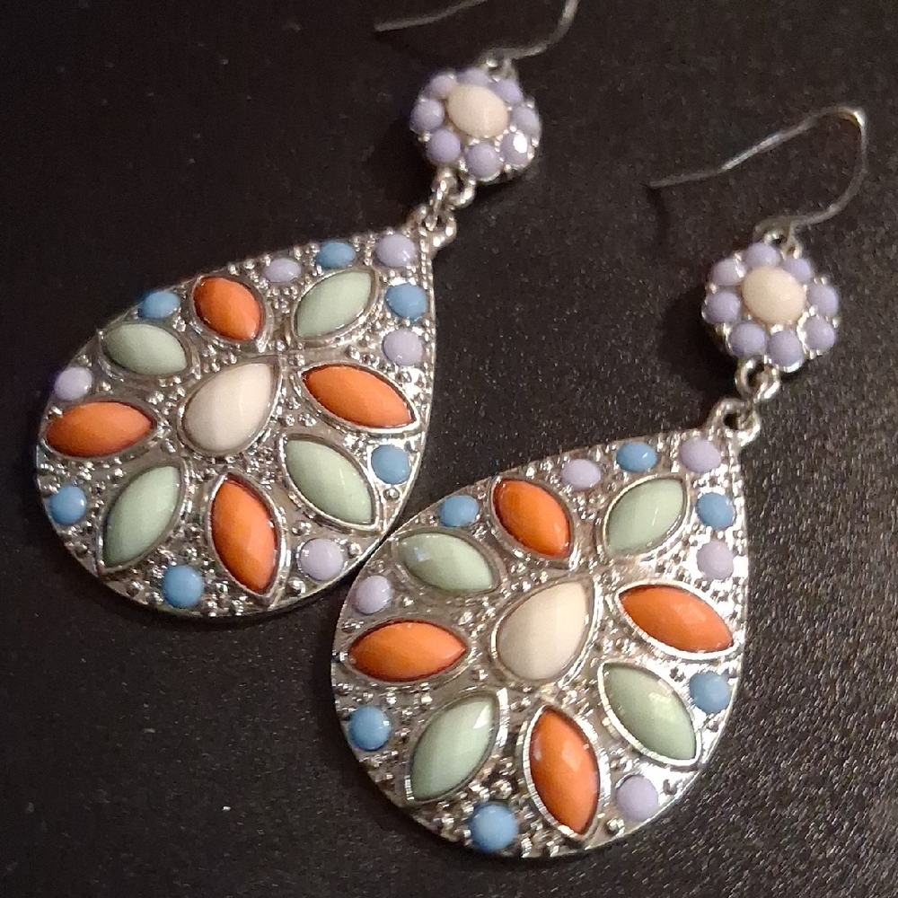 Colorful Teardrop Earrings